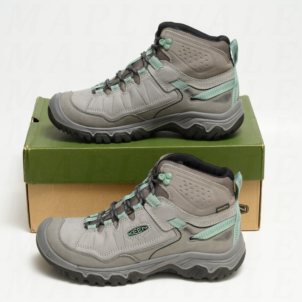 KEEN Targhee IV Mid Waterproof Womens Size 9.5 Hiking Boots - Alloy Gray 1028989 - Picture 4 of 11